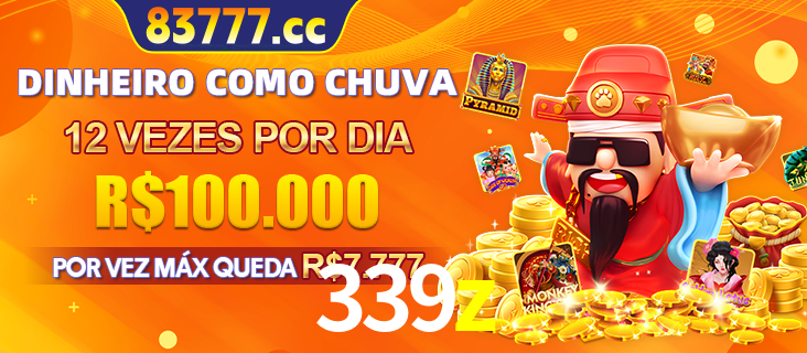 Banner do programa de recompensas Recomende para amigos do 339z, detalhando os bônus por convidar amigos, com prêmios que chegam a R$288.888.